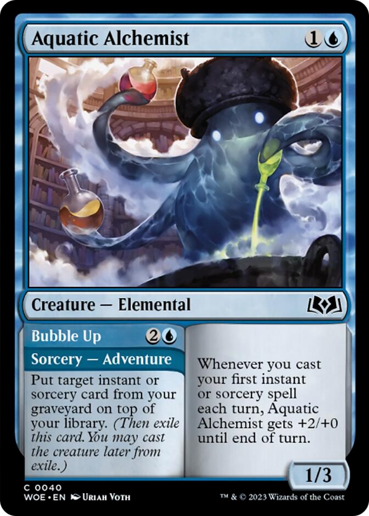 Aquatic Alchemist // Bubble Up [Wilds of Eldraine] | Gear Gaming Bentonville