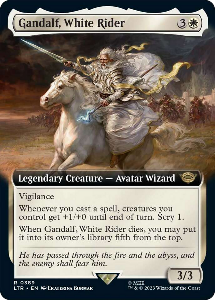 Gandalf, White Rider (Extended Art) [The Lord of the Rings: Tales of Middle-Earth] | Gear Gaming Bentonville