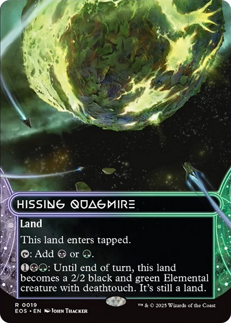 Hissing Quagmire (0019) (Borderless) [Edge of Eternities: Stellar Sights] | Gear Gaming Bentonville