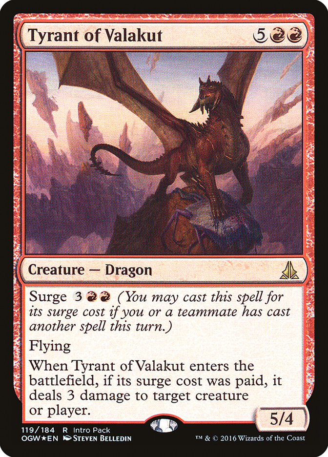Tyrant of Valakut (Intro Pack) [Oath of the Gatewatch Promos] | Gear Gaming Bentonville