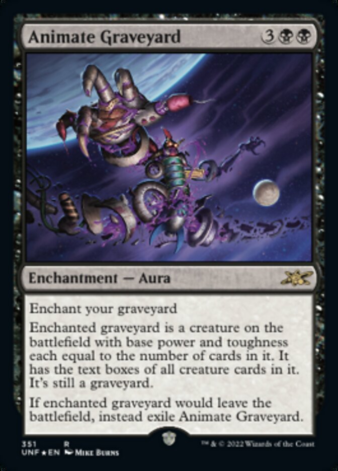 Animate Graveyard (Galaxy Foil) [Unfinity] | Gear Gaming Bentonville