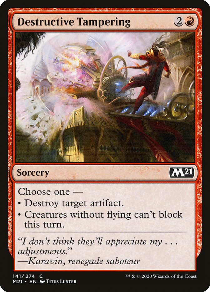 Destructive Tampering [Core Set 2021] | Gear Gaming Bentonville