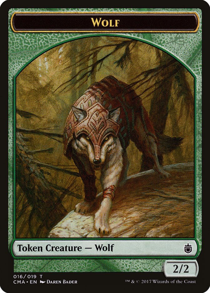 Wolf Token (016/019) [Commander Anthology Tokens] | Gear Gaming Bentonville