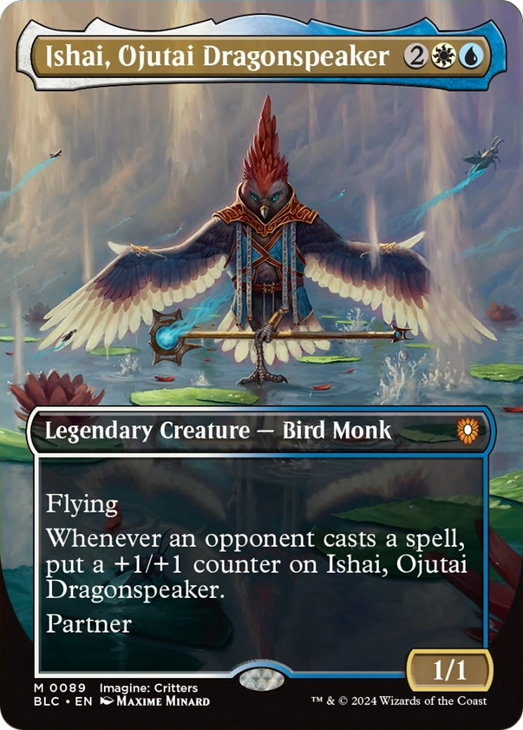 Ishai, Ojutai Dragonspeaker (Borderless) [Bloomburrow Commander] | Gear Gaming Bentonville