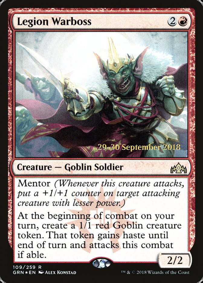 Legion Warboss [Guilds of Ravnica Prerelease Promos] | Gear Gaming Bentonville