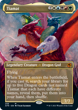 Tiamat (Borderless Alternate Art) [Dungeons & Dragons: Adventures in the Forgotten Realms] | Gear Gaming Bentonville