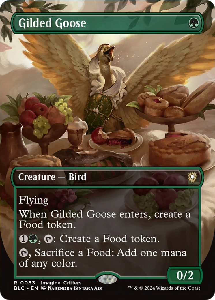 Gilded Goose (Borderless) [Bloomburrow Commander] | Gear Gaming Bentonville