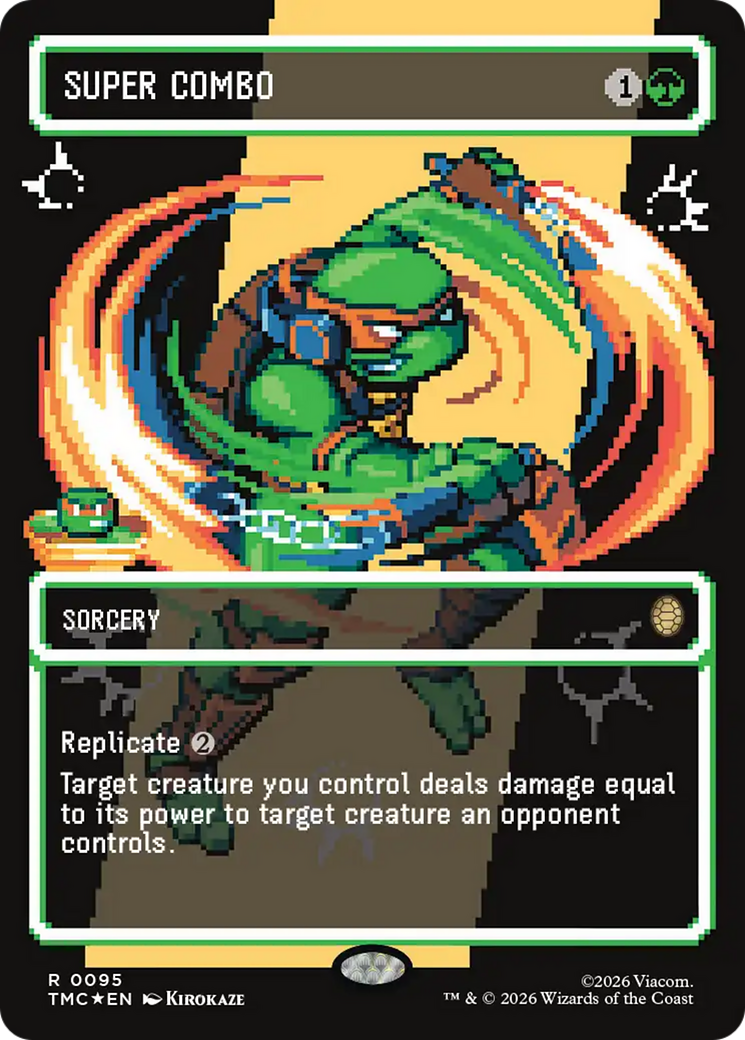 Super Combo (Borderless) (Surge Foil) [Teenage Mutant Ninja Turtles Commander] | Gear Gaming Bentonville