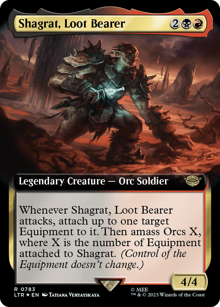 Shagrat, Loot Bearer (Extended Art) (Surge Foil) [The Lord of the Rings: Tales of Middle-Earth] | Gear Gaming Bentonville