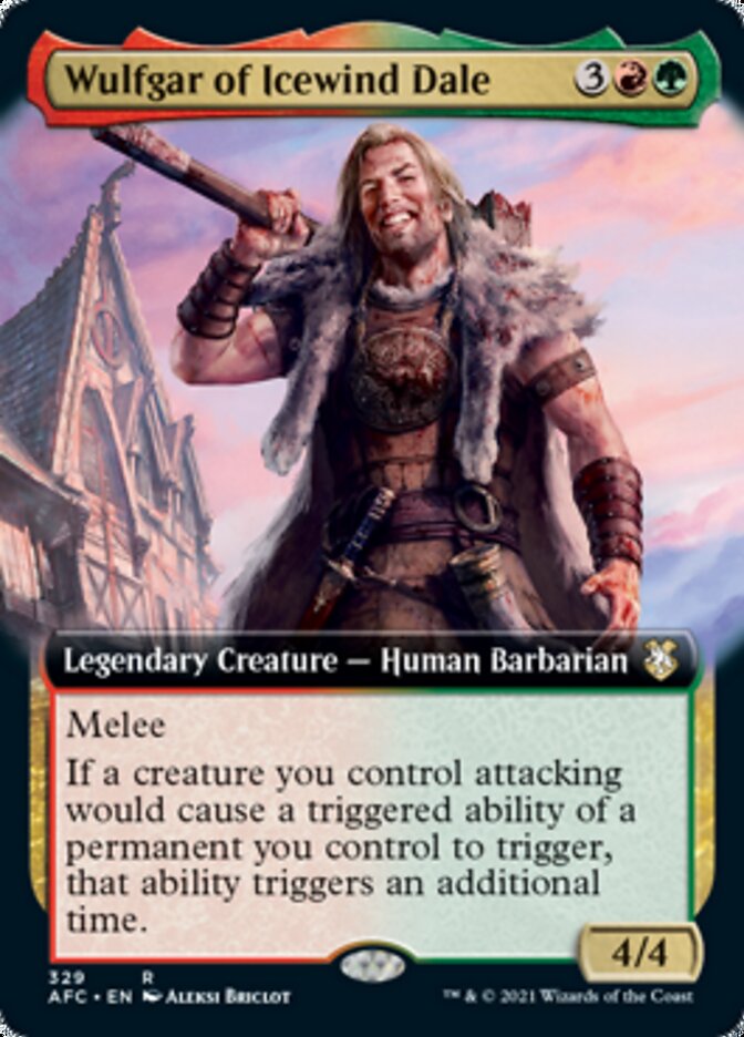 Wulfgar of Icewind Dale (Extended Art) [Dungeons & Dragons: Adventures in the Forgotten Realms Commander] | Gear Gaming Bentonville