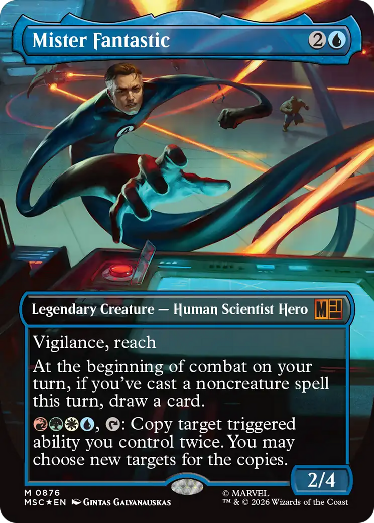 Mister Fantastic (Borderless) (Surge Foil) [Marvel Super Heroes Commander] | Gear Gaming Bentonville