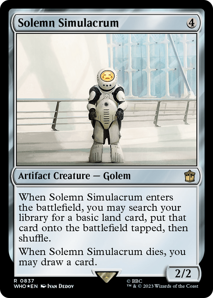 Solemn Simulacrum (Surge Foil) [Doctor Who] | Gear Gaming Bentonville