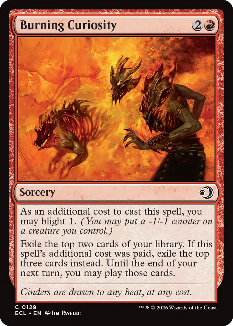 Burning Curiosity [Lorwyn Eclipsed] | Gear Gaming Bentonville
