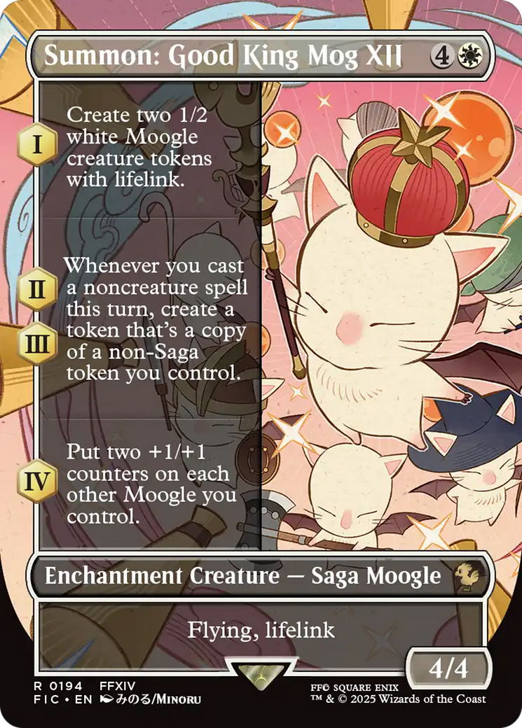 Summon: Good King Mog XII (Borderless) [FINAL FANTASY Commander] | Gear Gaming Bentonville