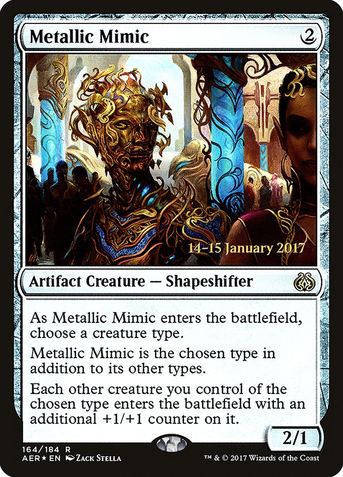 Metallic Mimic [Aether Revolt Prerelease Promos] | Gear Gaming Bentonville