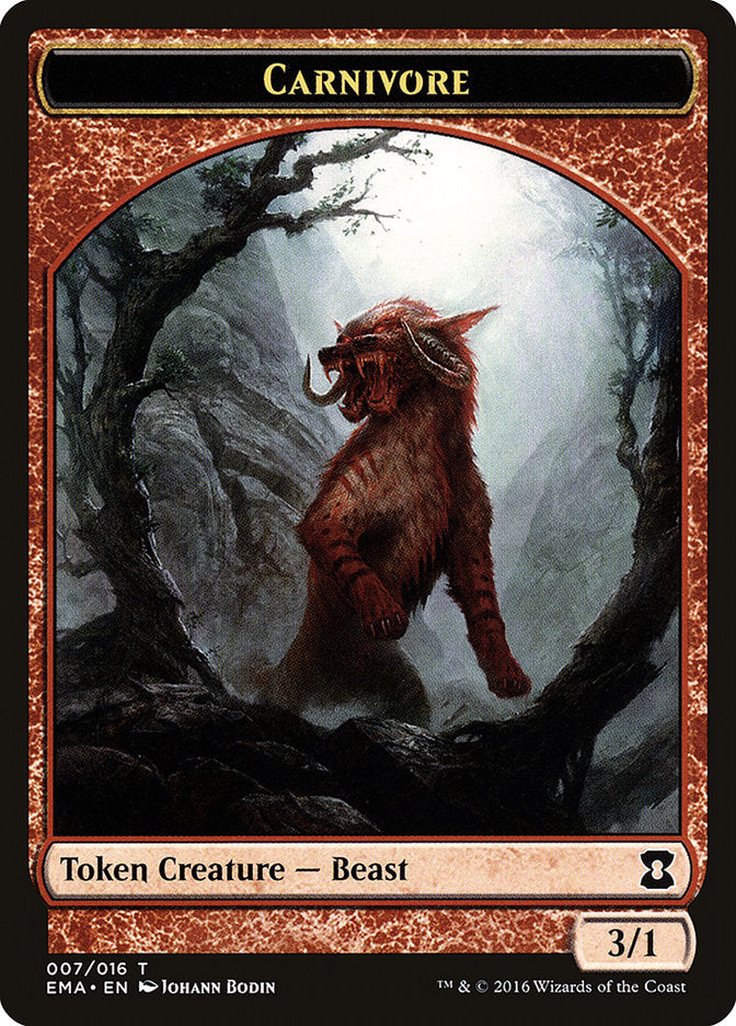 Carnivore Token [Eternal Masters Tokens] | Gear Gaming Bentonville
