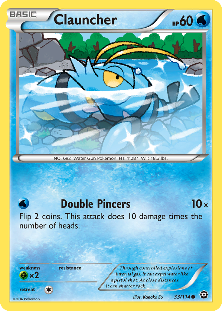 Clauncher (33/114) [XY: Steam Siege] | Gear Gaming Bentonville