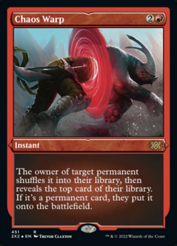 Chaos Warp (Foil Etched) [Double Masters 2022] | Gear Gaming Bentonville