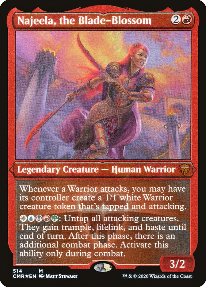Najeela, the Blade-Blossom (Etched) [Commander Legends] | Gear Gaming Bentonville