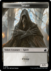 Spirit (0018) // Angel (0003) Double-Sided Token [Ravnica Remastered Tokens] | Gear Gaming Bentonville