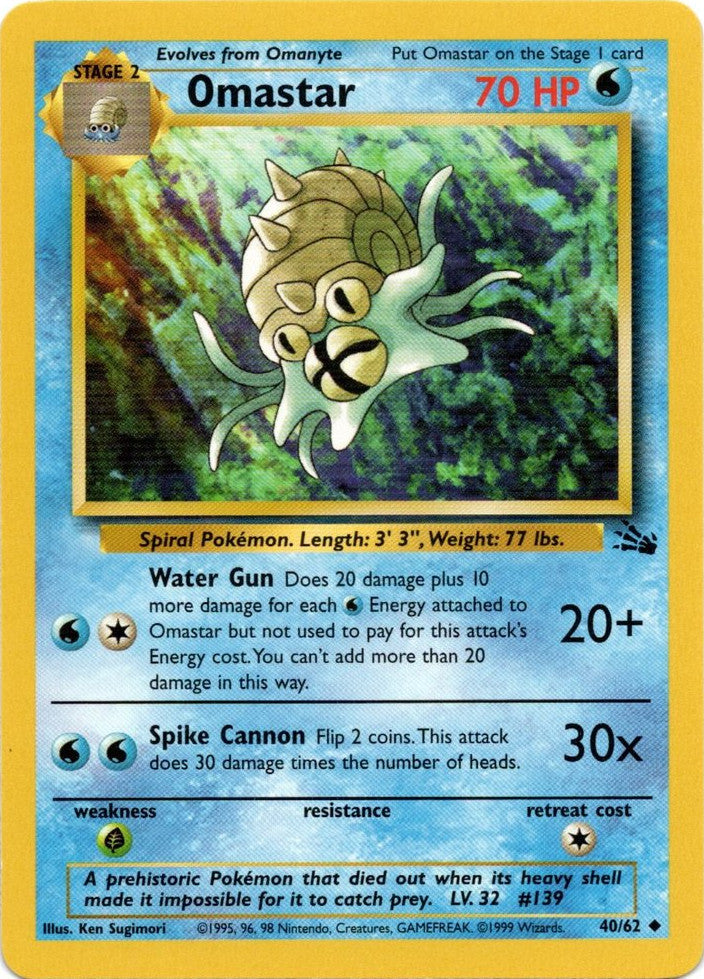 Omastar (40/62) [Fossil Unlimited] | Gear Gaming Bentonville
