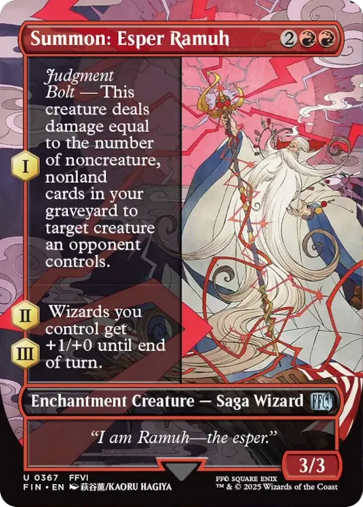 Summon: Esper Ramuh (Borderless) [FINAL FANTASY] | Gear Gaming Bentonville