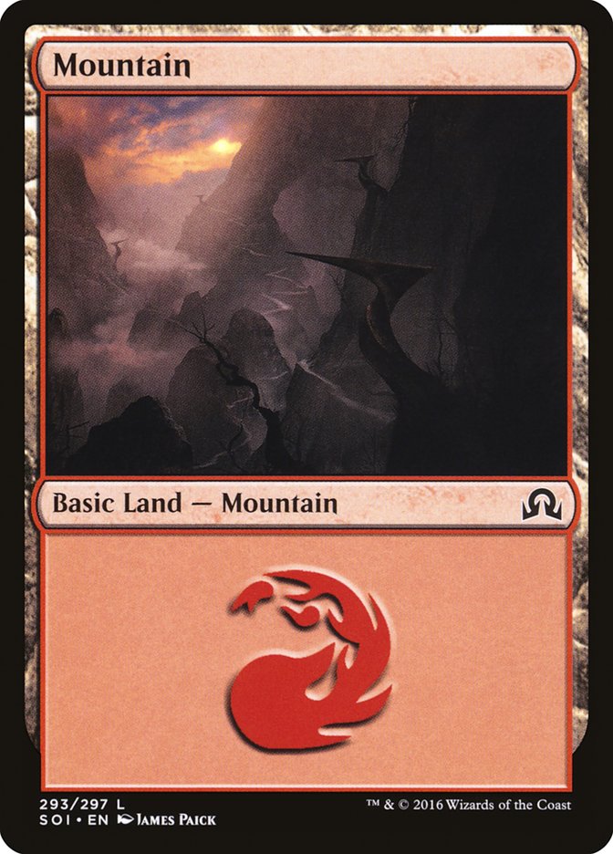 Mountain (293) [Shadows over Innistrad] | Gear Gaming Bentonville