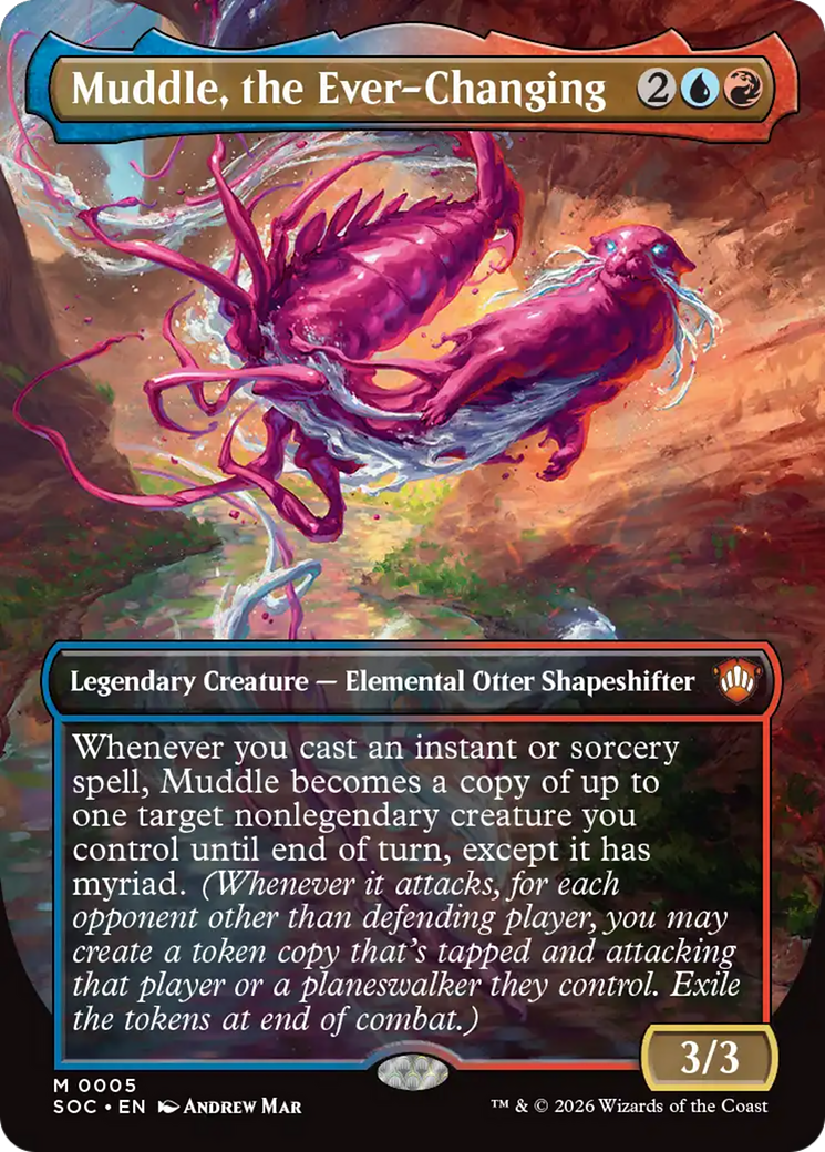 Muddle, the Ever-Changing (Borderless) [Secrets of Strixhaven Commander] | Gear Gaming Bentonville