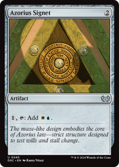 Azorius Signet [Duskmourn: House of Horror Commander] | Gear Gaming Bentonville