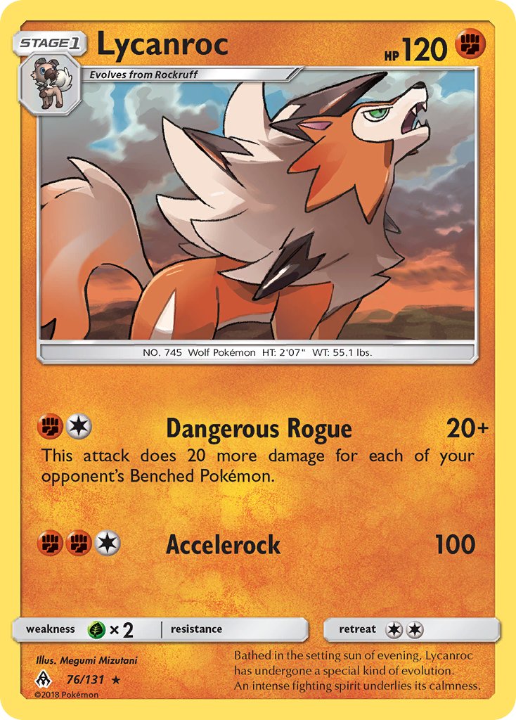 Lycanroc (76/131) (Theme Deck Exclusive) [Sun & Moon: Forbidden Light] | Gear Gaming Bentonville