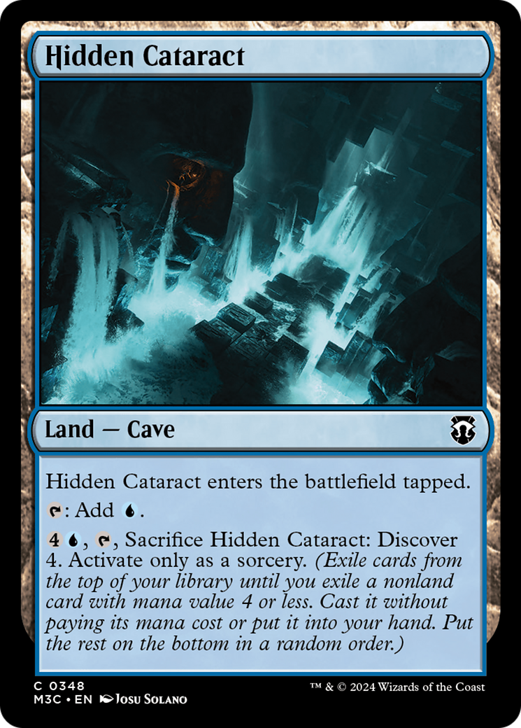 Hidden Cataract (Ripple Foil) [Modern Horizons 3 Commander] | Gear Gaming Bentonville