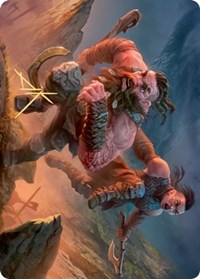 Dwarven Reinforcements Art Card (Gold-Stamped Signature) [Kaldheim Art Series] | Gear Gaming Bentonville