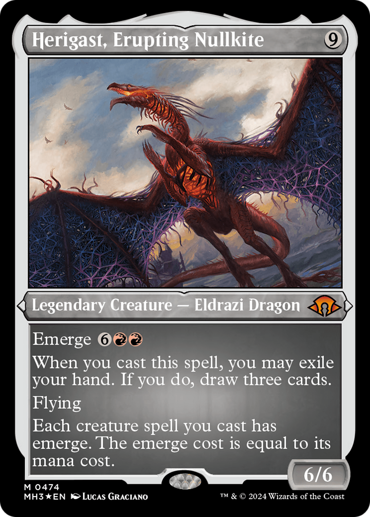 Herigast, Erupting Nullkite (Foil Etched) [Modern Horizons 3] | Gear Gaming Bentonville