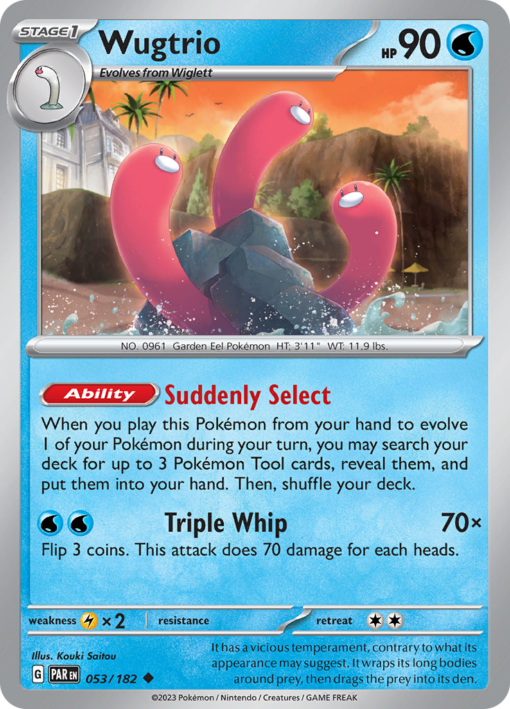 Wugtrio (053/182) [Scarlet & Violet: Paradox Rift] | Gear Gaming Bentonville