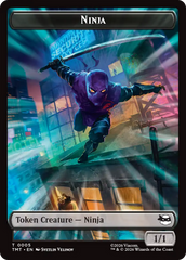Treasure // Ninja Double-Sided Token [Teenage Mutant Ninja Turtles Commander Tokens] | Gear Gaming Bentonville