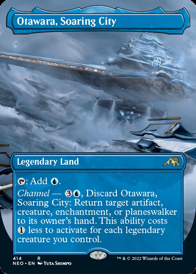 Otawara, Soaring City (Borderless Alternate Art) [Kamigawa: Neon Dynasty] | Gear Gaming Bentonville