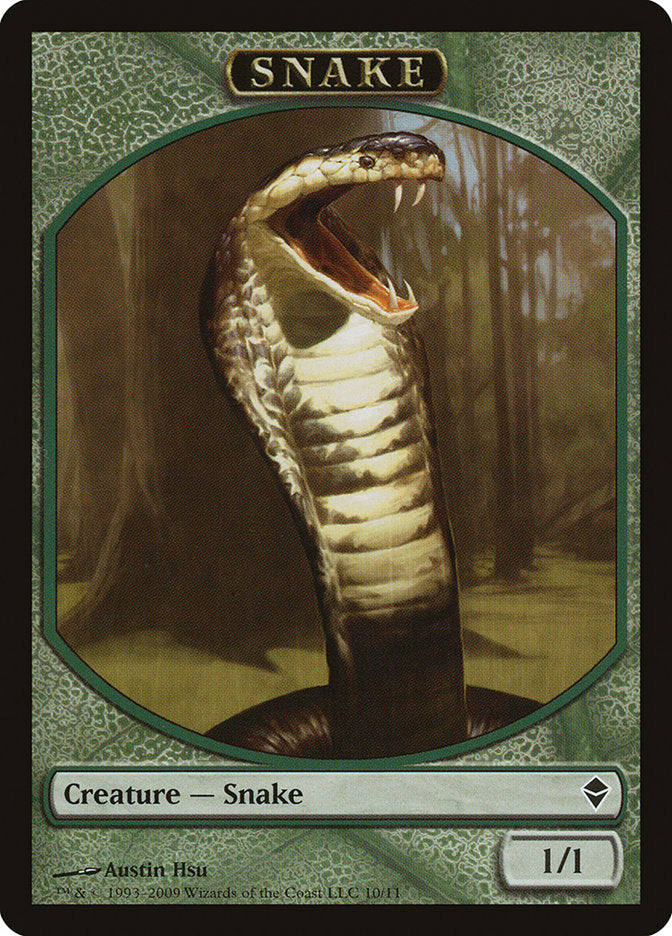 Snake Token [Zendikar Tokens] | Gear Gaming Bentonville