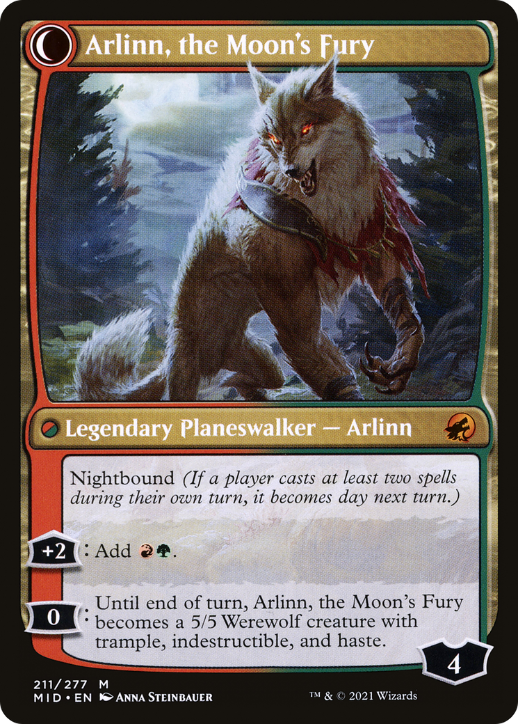 Arlinn, the Pack's Hope // Arlinn, the Moon's Fury [Secret Lair: From Cute to Brute] | Gear Gaming Bentonville