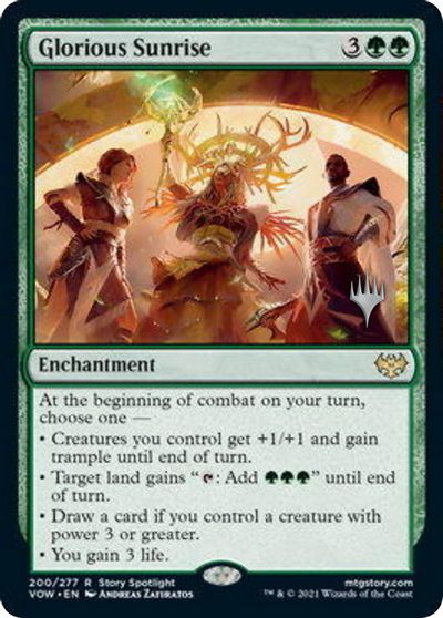 Glorious Sunrise (Promo Pack) [Innistrad: Crimson Vow Promos] | Gear Gaming Bentonville