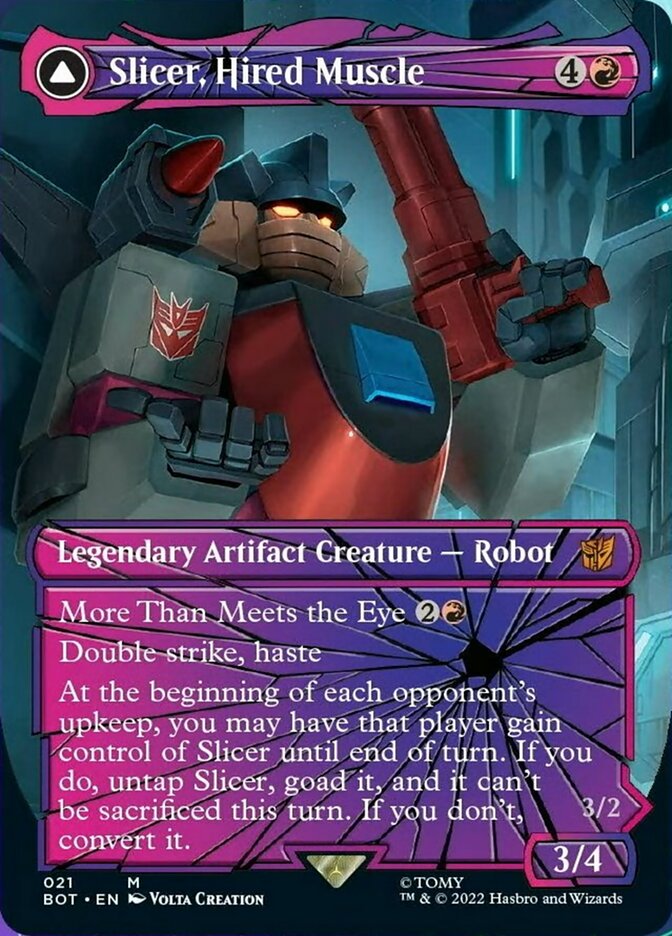 Slicer, Hired Muscle // Slicer, High-Speed Antagonist (Shattered Glass) [Transformers] | Gear Gaming Bentonville