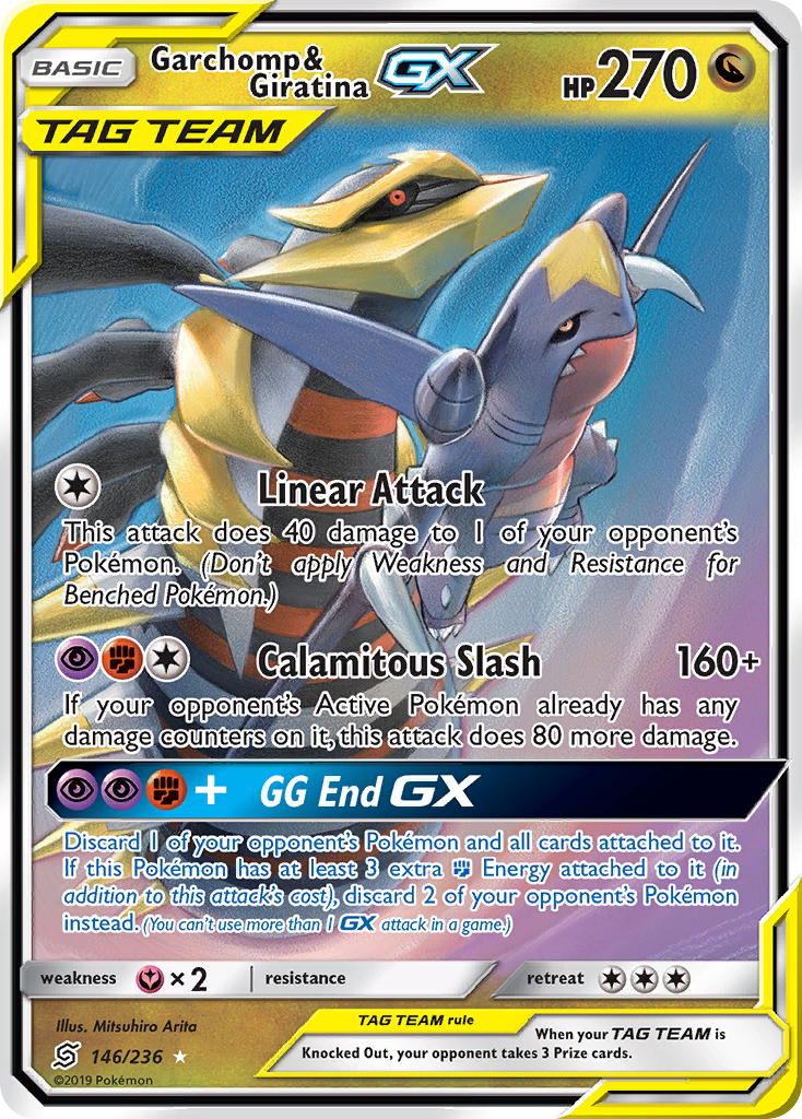Garchomp & Giratina GX (146/236) [Sun & Moon: Unified Minds] | Gear Gaming Bentonville