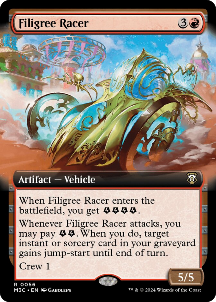 Filigree Racer (Extended Art) [Modern Horizons 3 Commander] | Gear Gaming Bentonville