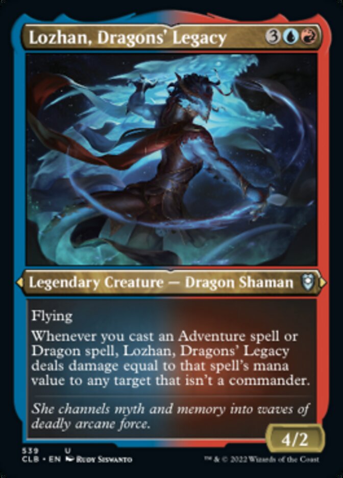 Lozhan, Dragons' Legacy (Foil Etched) [Commander Legends: Battle for Baldur's Gate] | Gear Gaming Bentonville