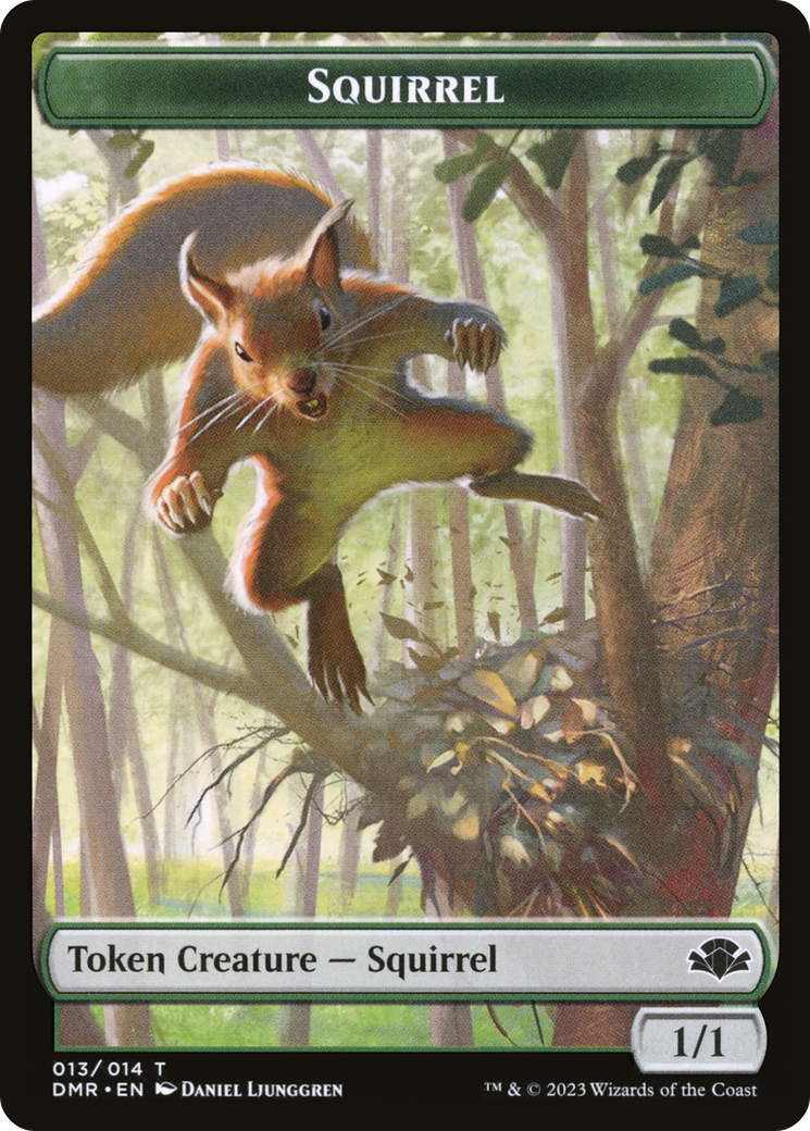 Squirrel Token [Dominaria Remastered Tokens] | Gear Gaming Bentonville