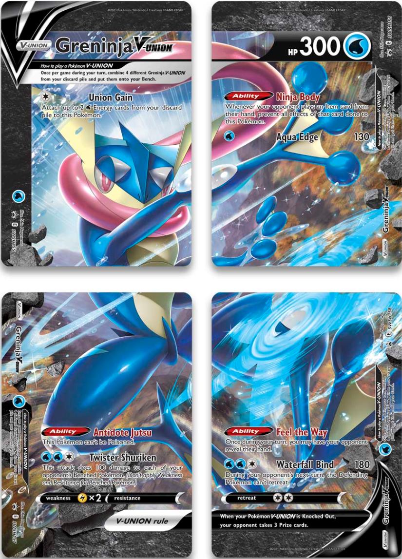 Greninja V-Union (Set of 4) [Sword & Shield: Black Star Promos] | Gear Gaming Bentonville