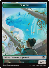 Boar // Fractal (0005) Double-Sided Token [Secrets of Strixhaven Commander Tokens] | Gear Gaming Bentonville