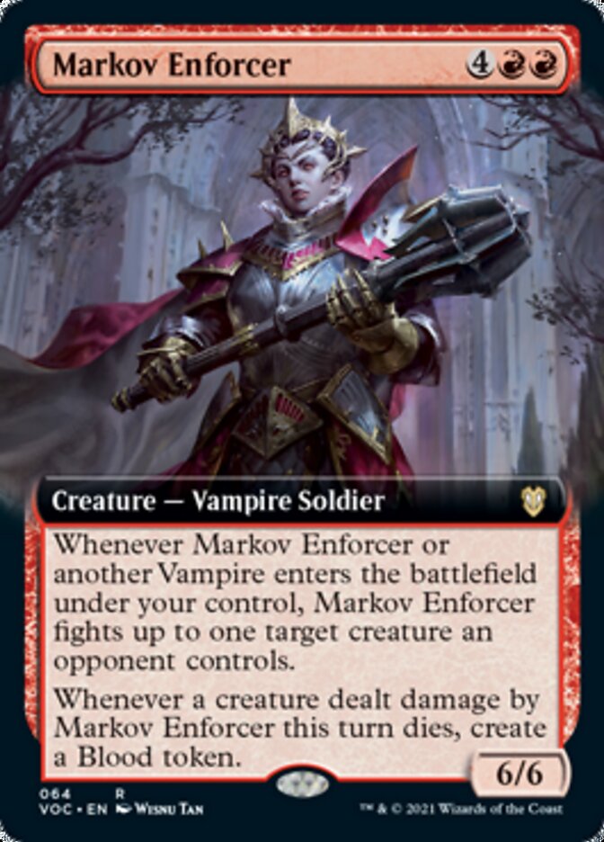 Markov Enforcer (Extended Art) [Innistrad: Crimson Vow Commander] | Gear Gaming Bentonville
