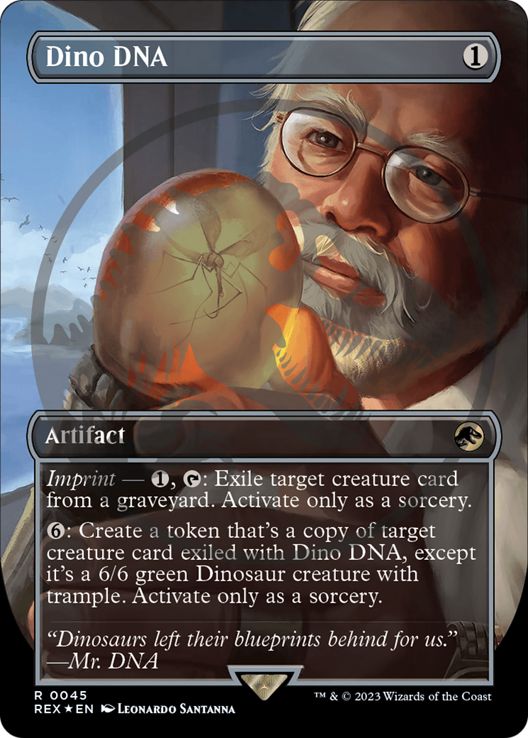 Dino DNA (Emblem) (Borderless) [Jurassic World Collection Tokens] | Gear Gaming Bentonville