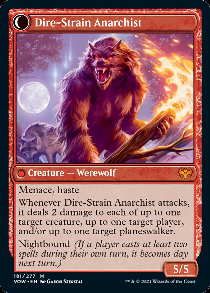 Volatile Arsonist // Dire-Strain Anarchist [Innistrad: Crimson Vow] | Gear Gaming Bentonville
