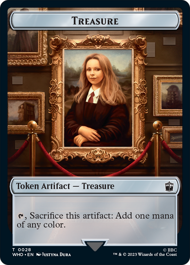 Human (0005) // Treasure (0028) Double-Sided Token [Doctor Who Tokens] | Gear Gaming Bentonville